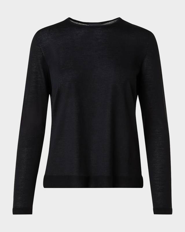 Fine Gauge Cashmere Silk Sweater